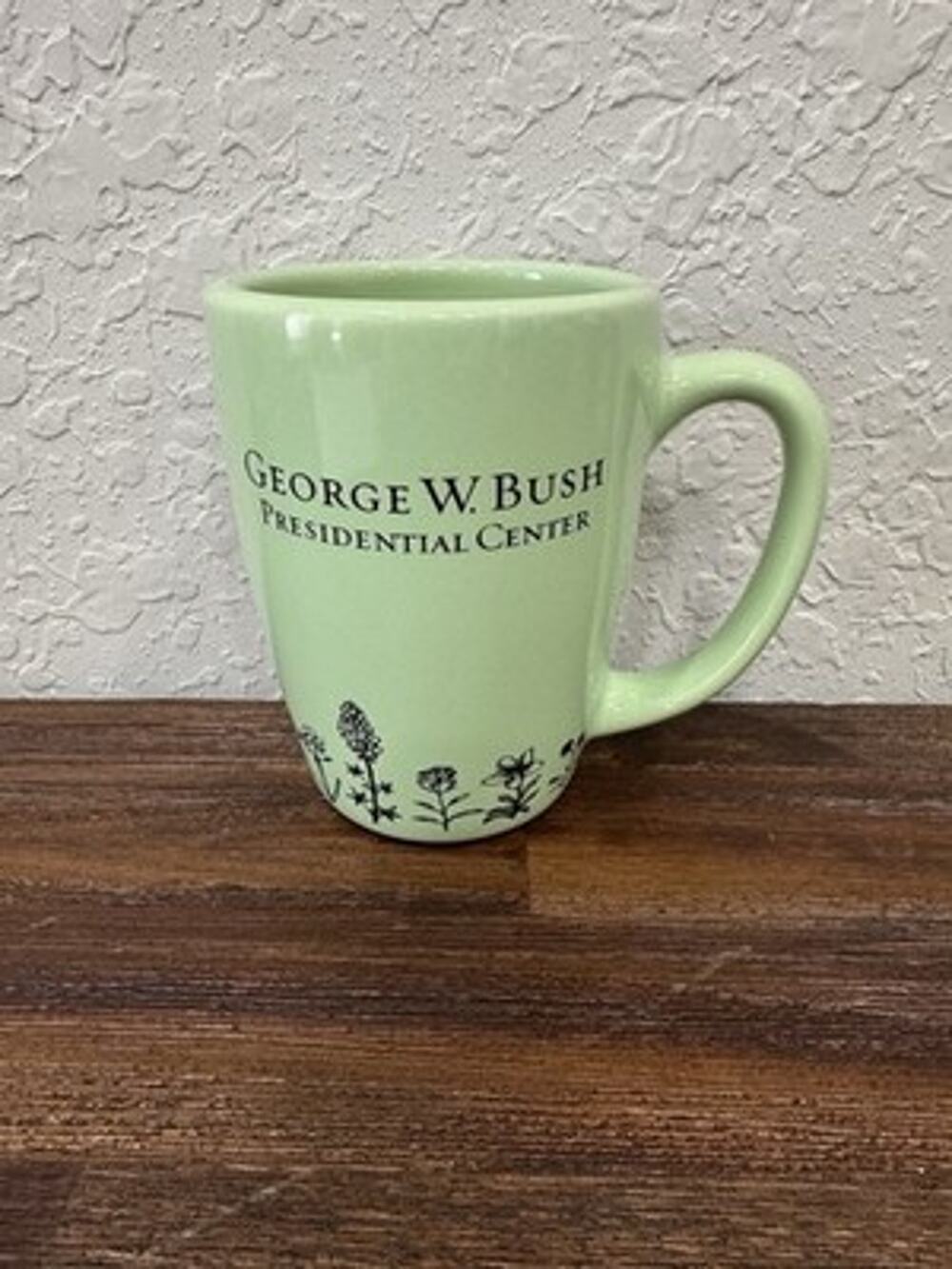 George W. Bush Presidential Center Laura Bush Signature Green Floral Coffee Mug